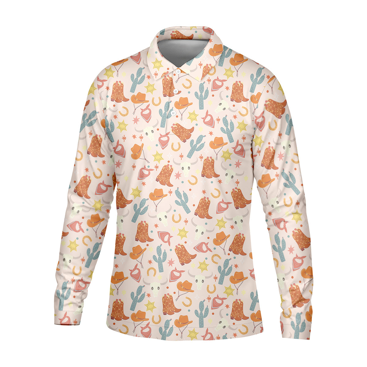 Western Golf Shirt, Cow Skull Shirt, Mens Golf Polo Shirts, Golf Accessories For Men, Golfing Apparel