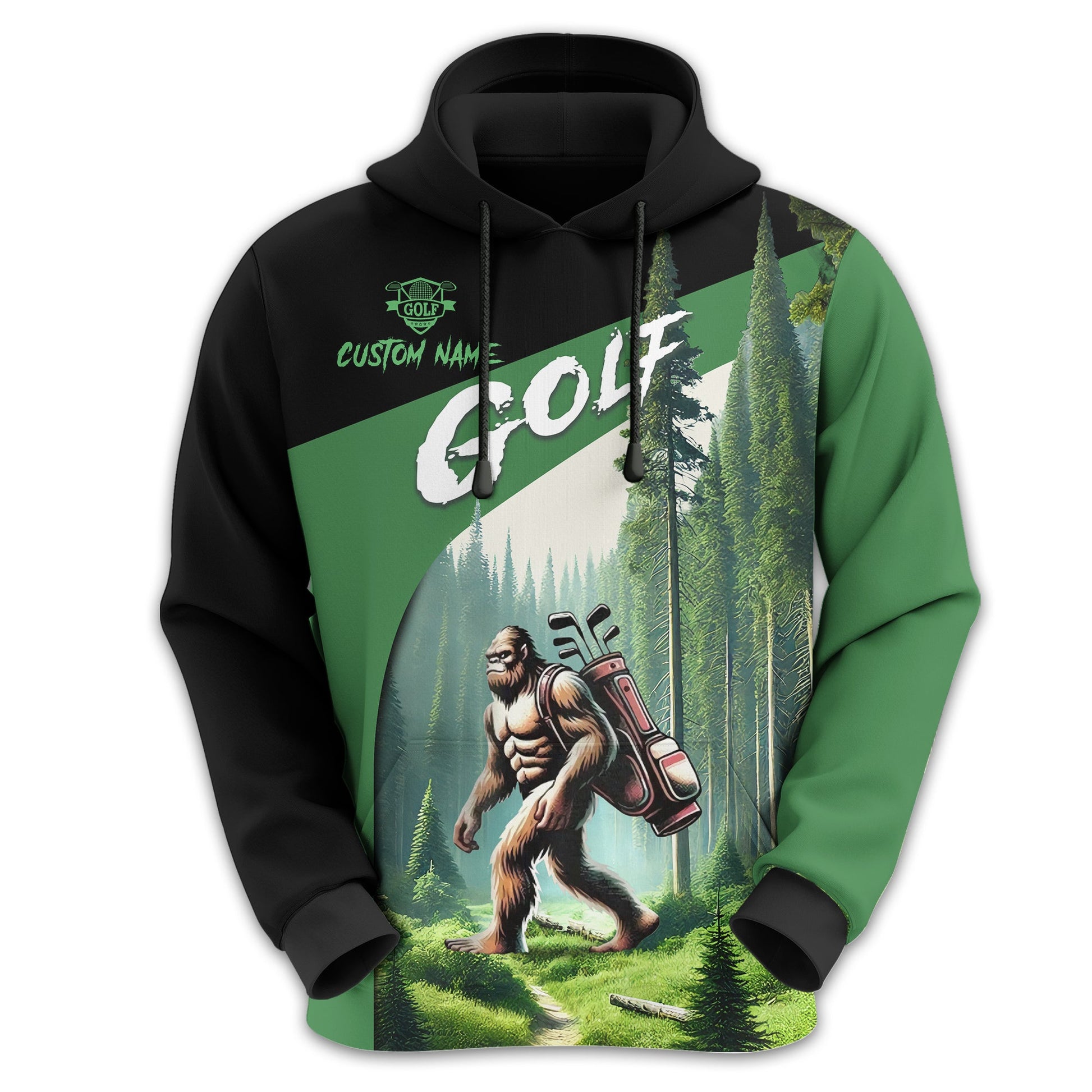 Not All Who Wander Are Lost Bigfoot Custom Golf Shirt, Funny Golf Shirt, Gift For Golfer