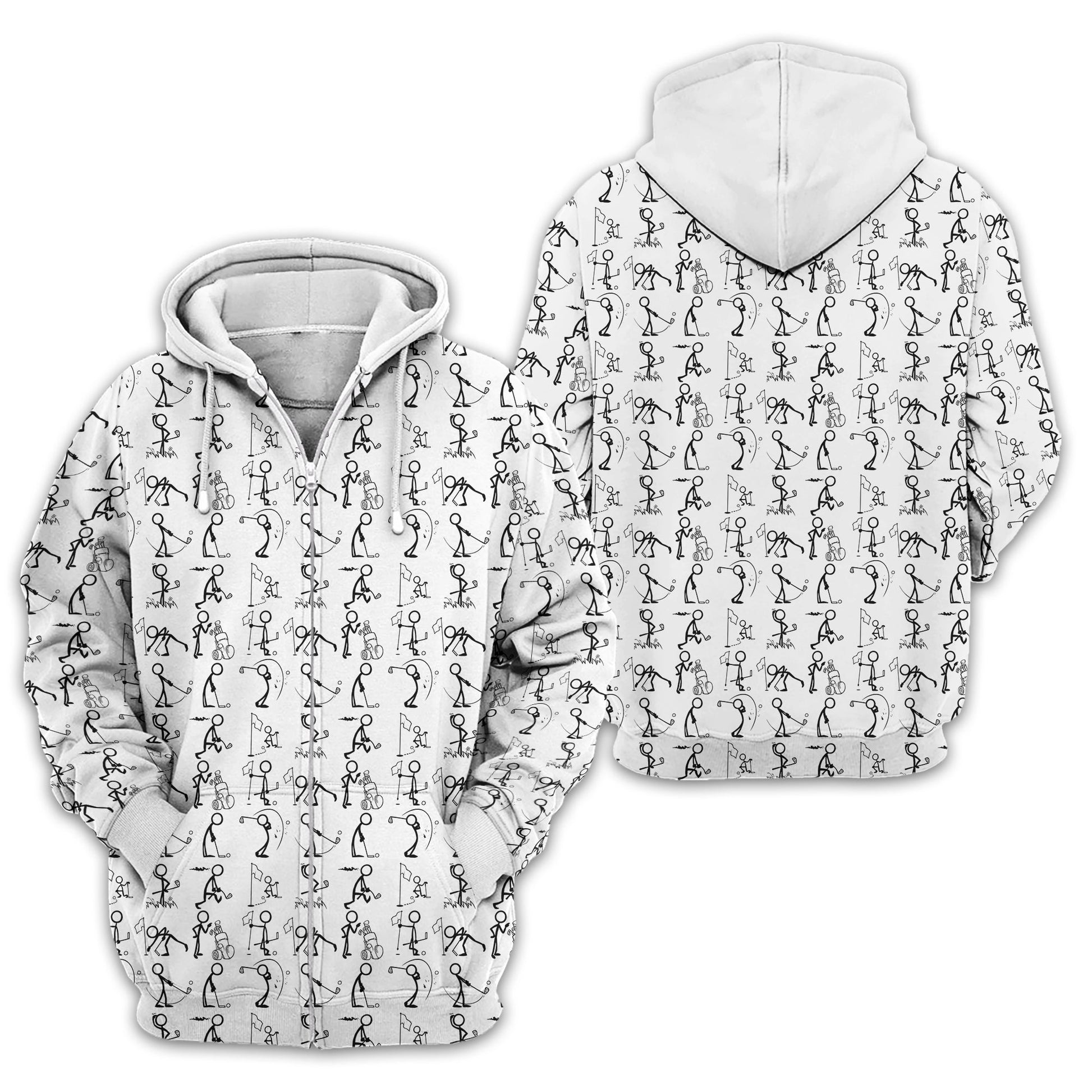 White Golf Polo Shirt, Funny Golf Shirt, Gift For Golfers