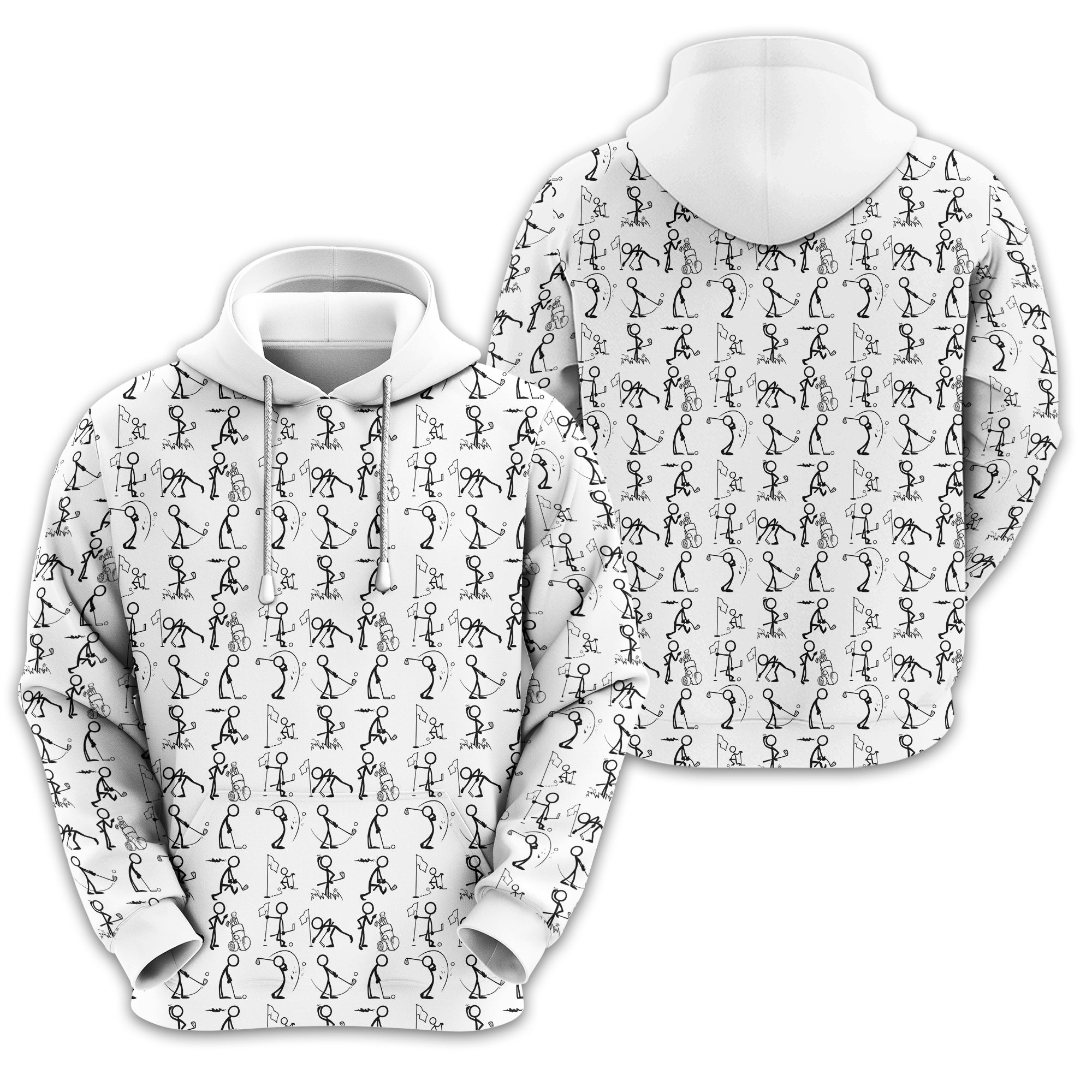 White Golf Polo Shirt, Funny Golf Shirt, Gift For Golfers