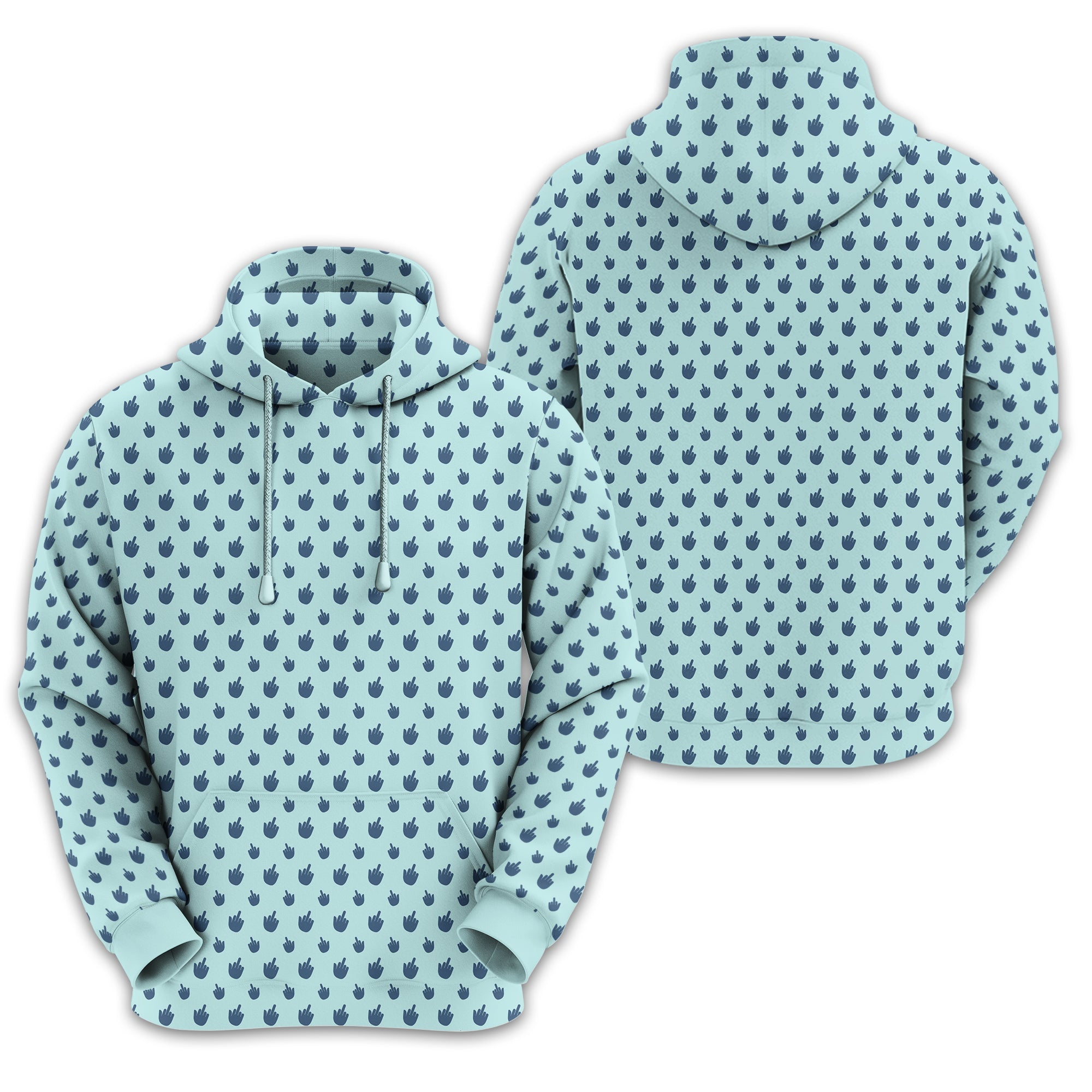 Middle Finger Funny Golf Polo Shirt, Gift For Golfers, Golf Gift For Him