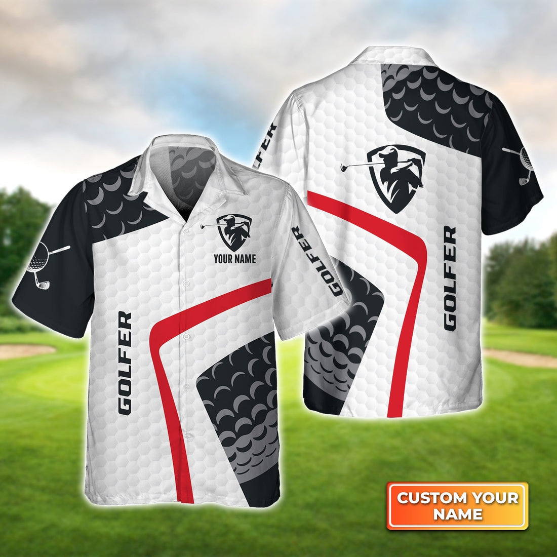 Golf Club - Personalized Name 3D Hawaiian Shirt Gift For Golf