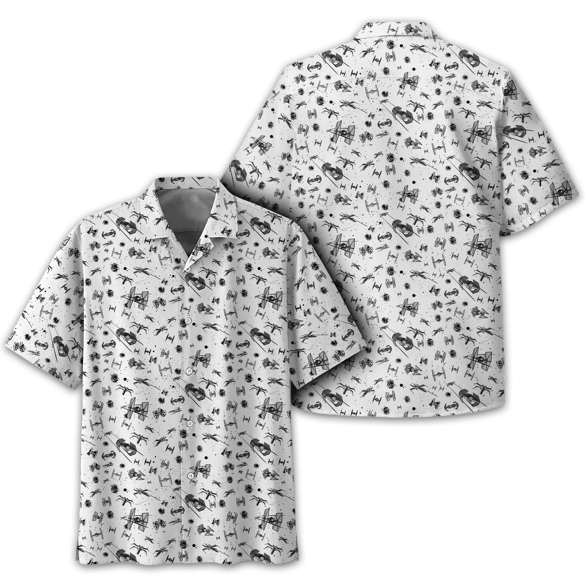 White Galaxy Golf Polo Shirt, Gift For Golfers, Golf Gift For Men