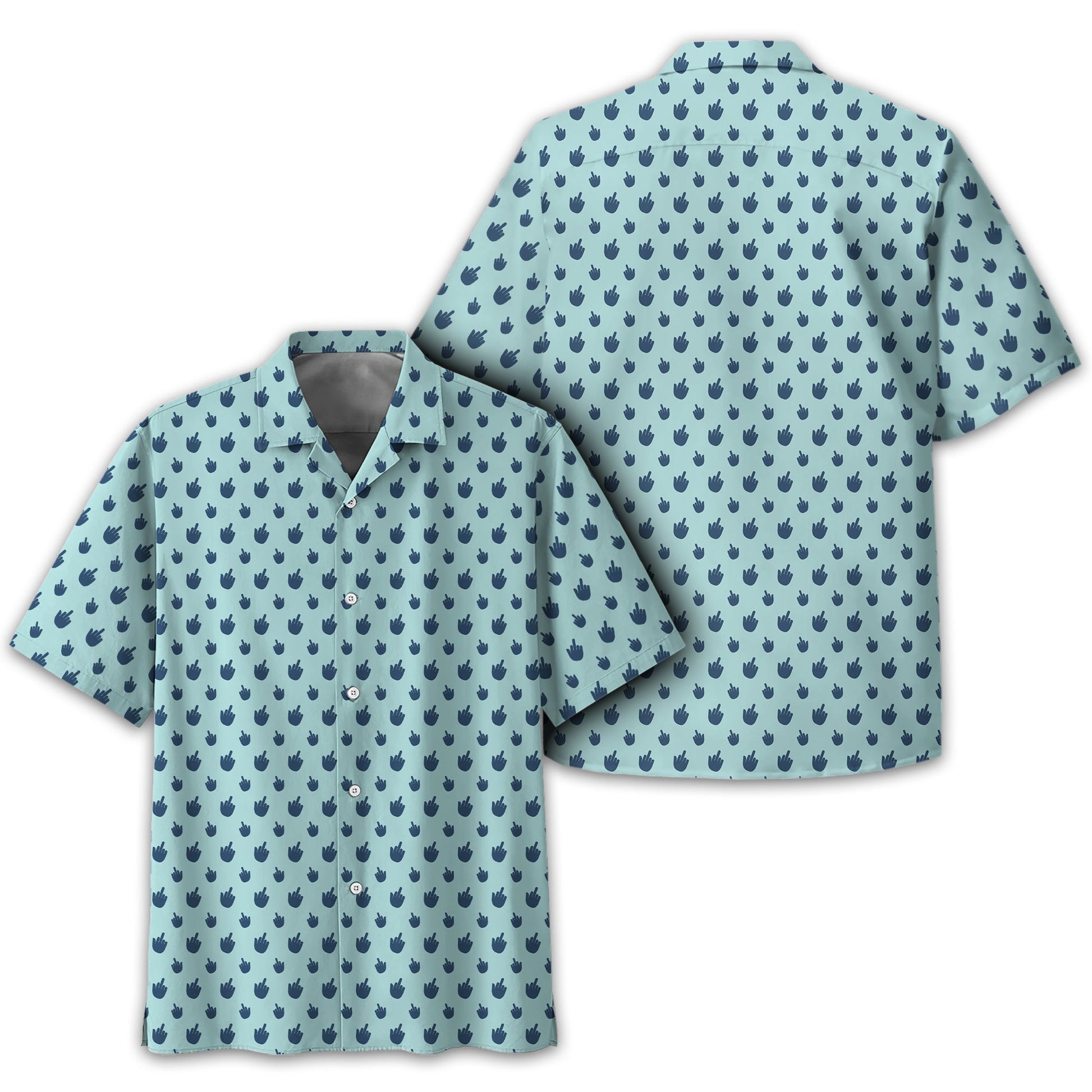 Middle Finger Funny Golf Polo Shirt, Gift For Golfers, Golf Gift For Him