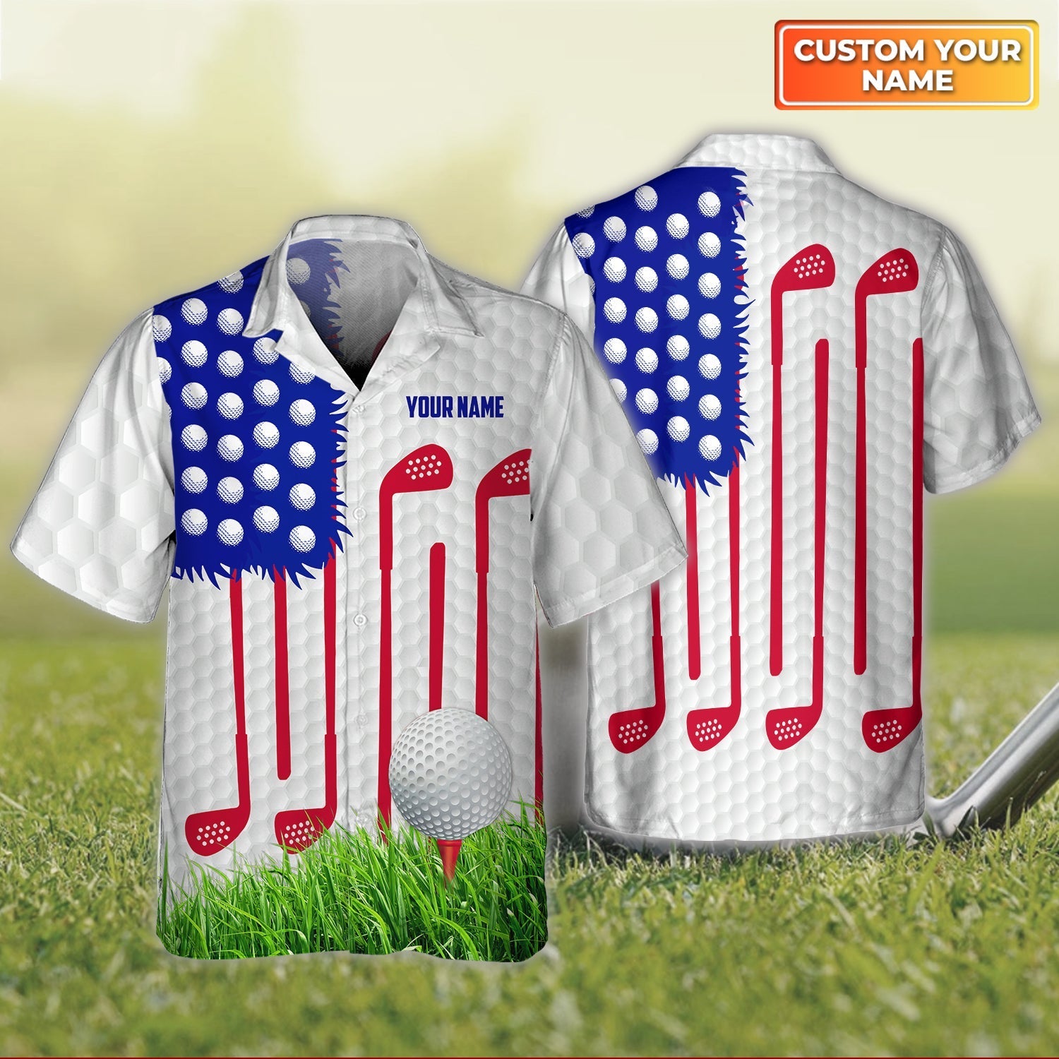 Golf- Personalized Name 3D Hawaiian Shirt