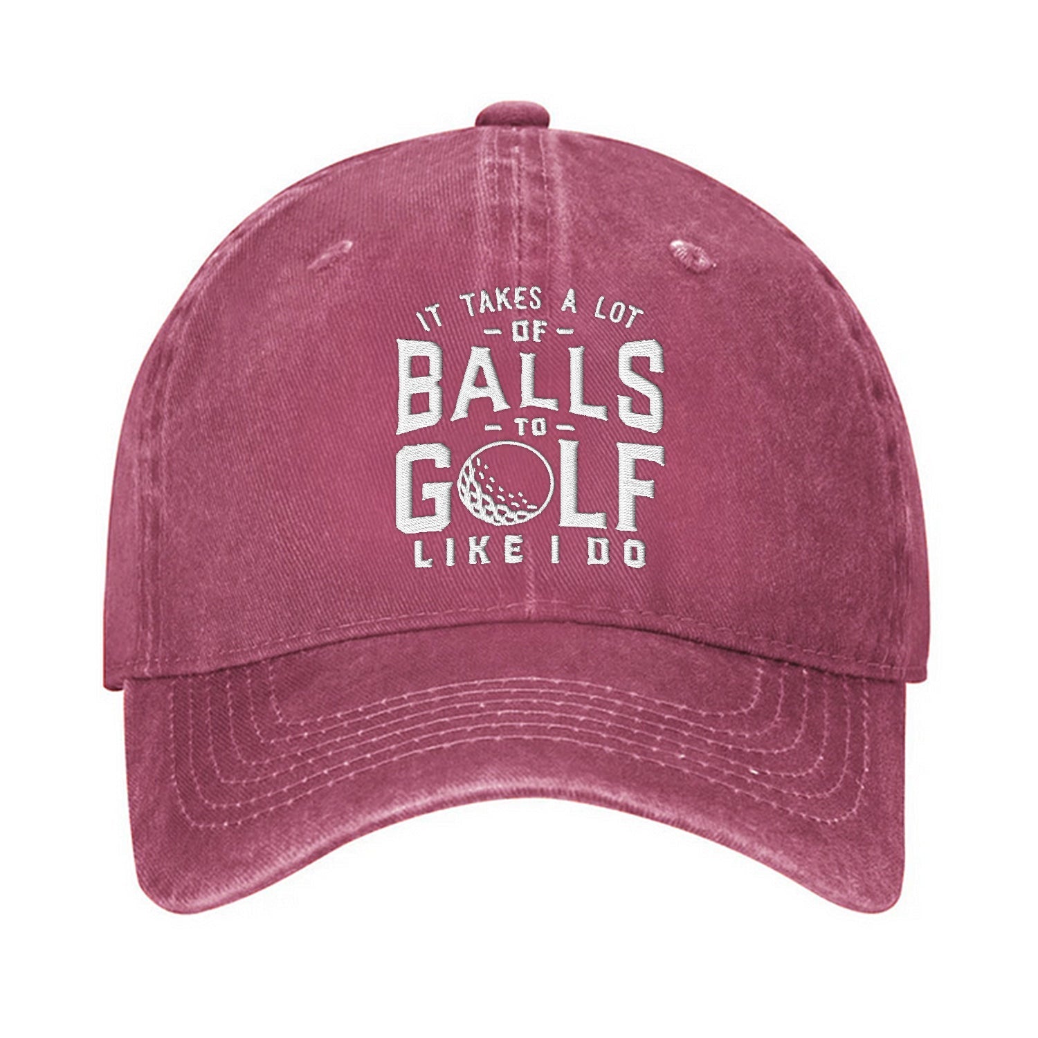 It Takes A Lot Of Balls To Golf Like I Do Embroidered Baseball Cap, Funny Golf Hat, Dad Golf Gift