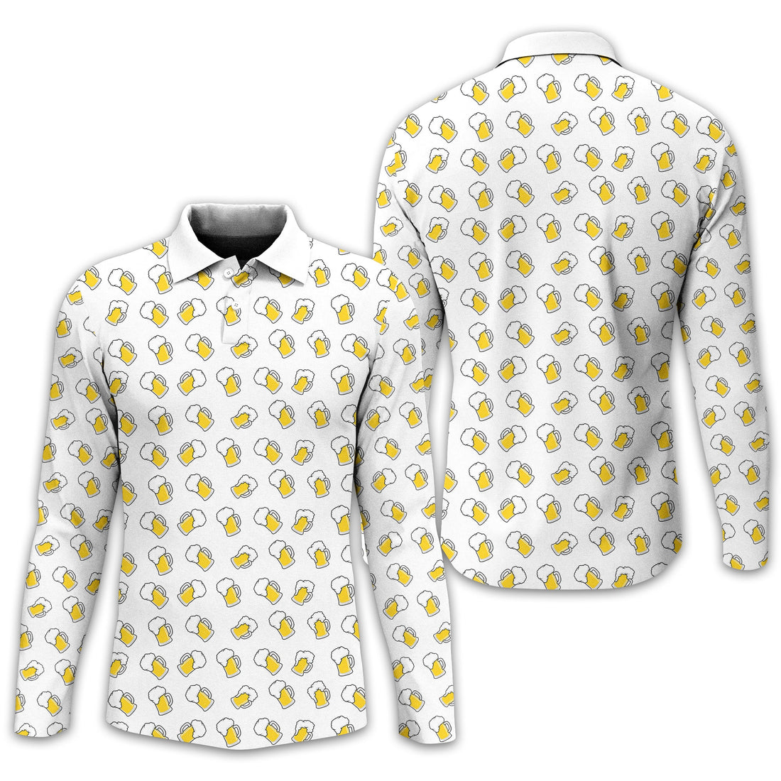 Beer Men's Golf Polo Shirt, Funny Golf Shirt, Gift For Golfers