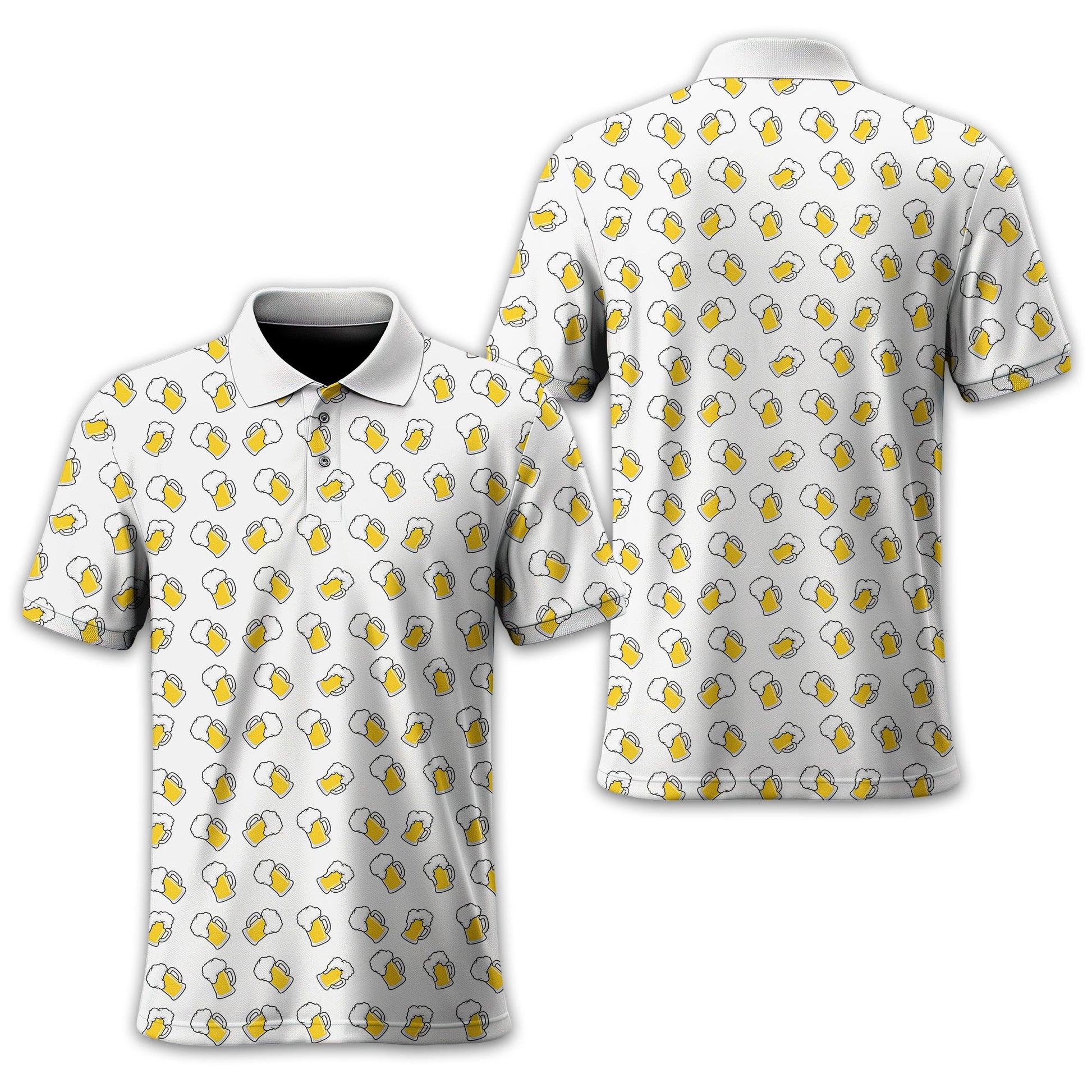 Beer Men's Golf Polo Shirt, Funny Golf Shirt, Gift For Golfers