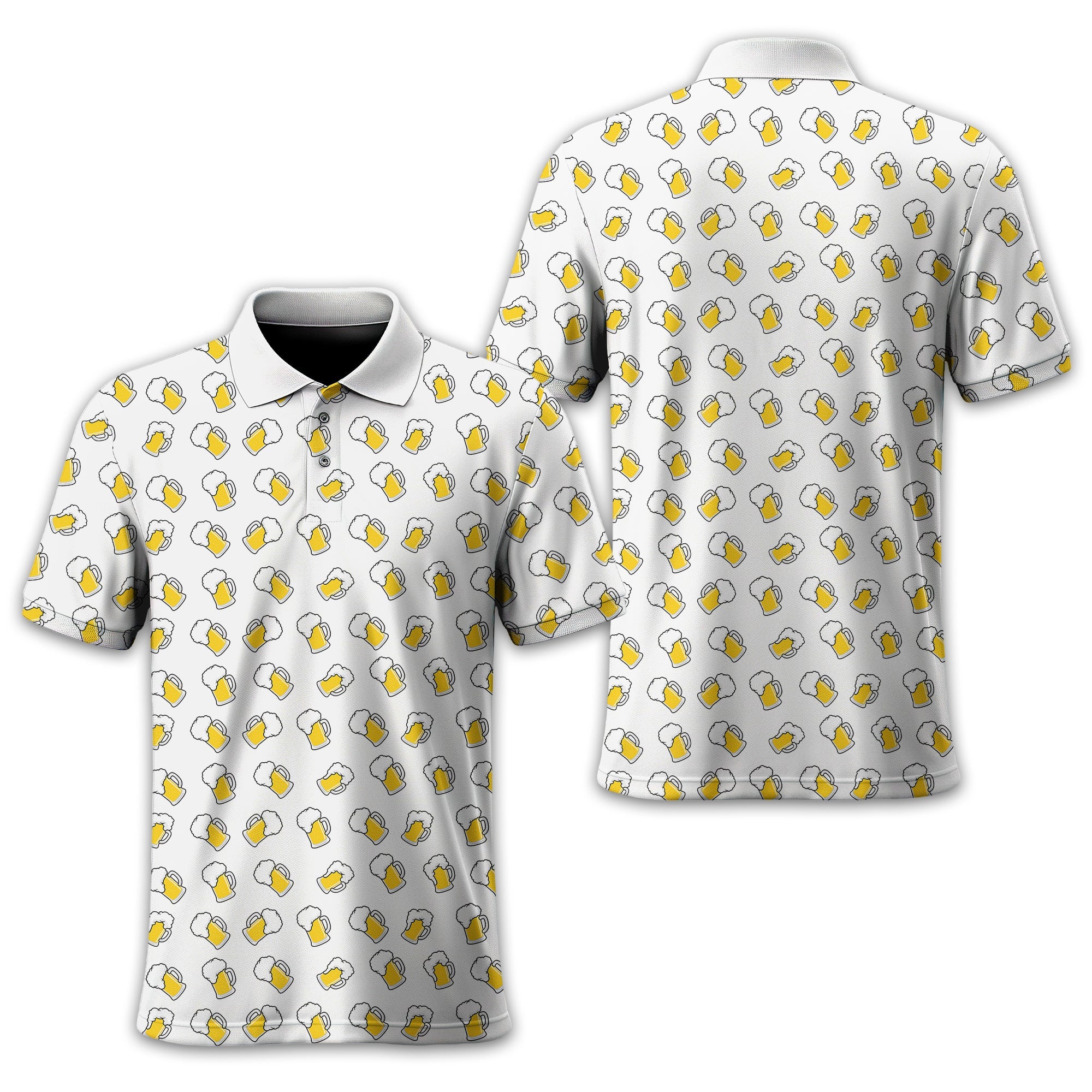 Beer Men's Golf Polo Shirt, Funny Golf Shirt, Gift For Golfers