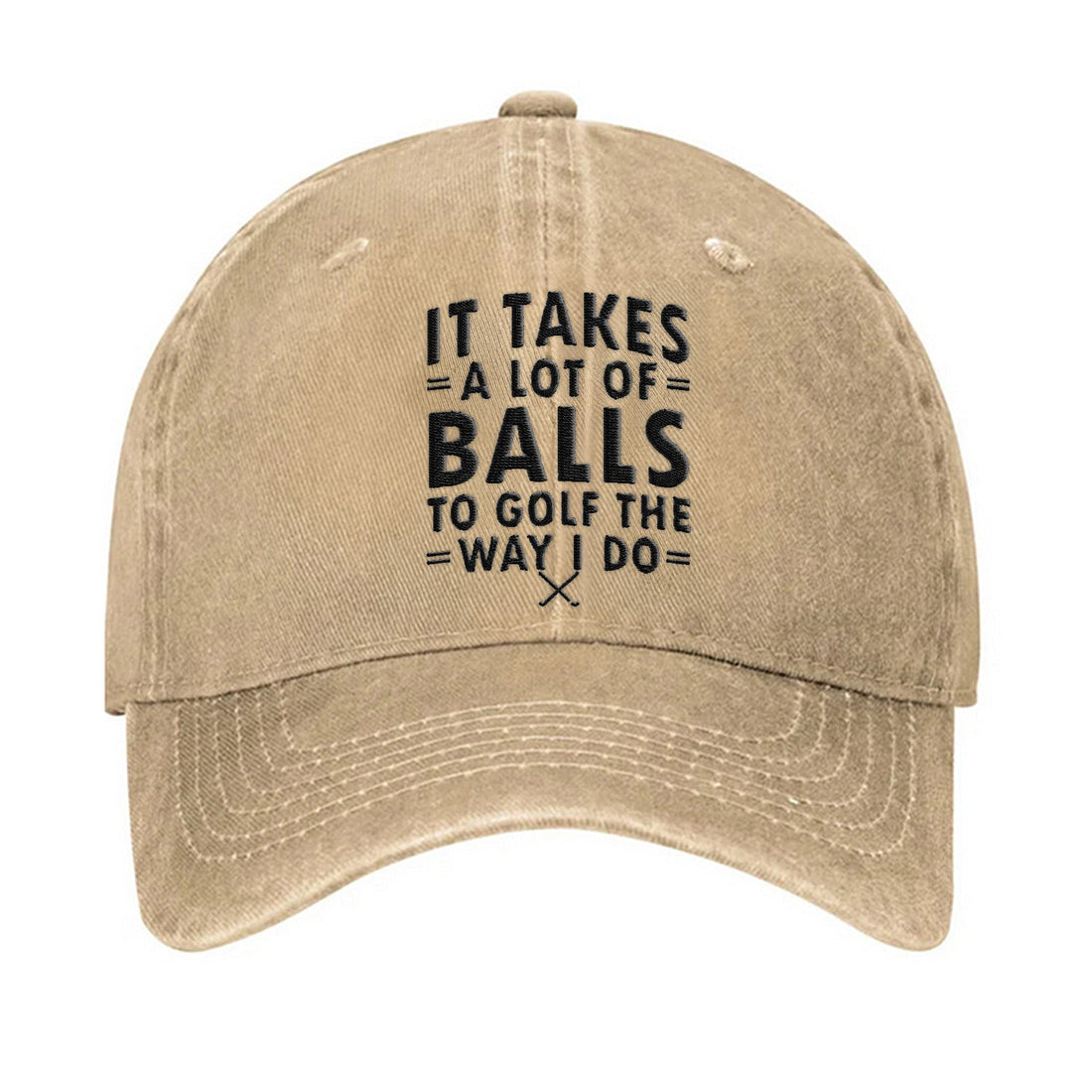 It Takes A Lot Of Balls To Golf The Way I Do Embroidered Baseball Cap, Funny Golf Hat, Dad Golf Gift