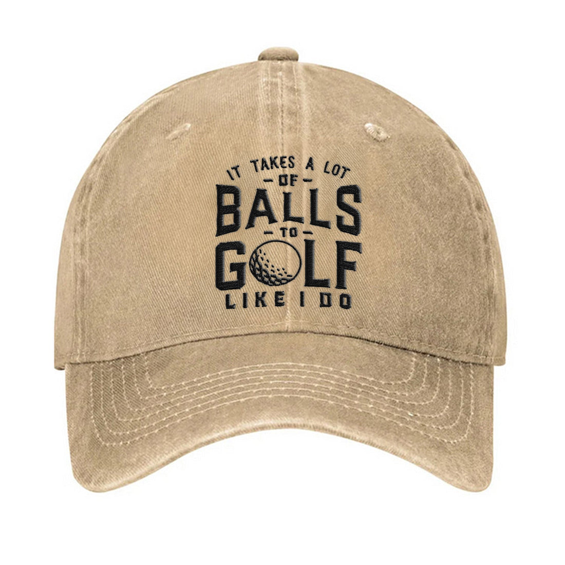 It Takes A Lot Of Balls To Golf Like I Do Embroidered Baseball Cap, Funny Golf Hat, Dad Golf Gift