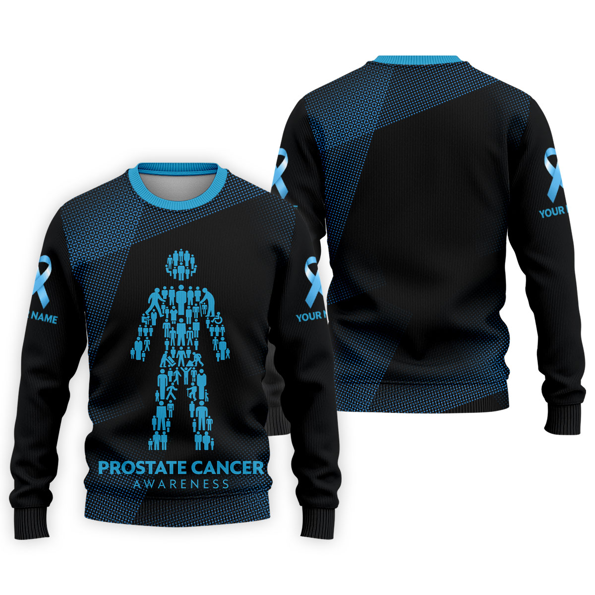 Prostate Cancer Awareness Black And Blue Polo, Mens Golf Polo Shirts, Cancer Awareness Shirt, Cancer Survivor Shirt