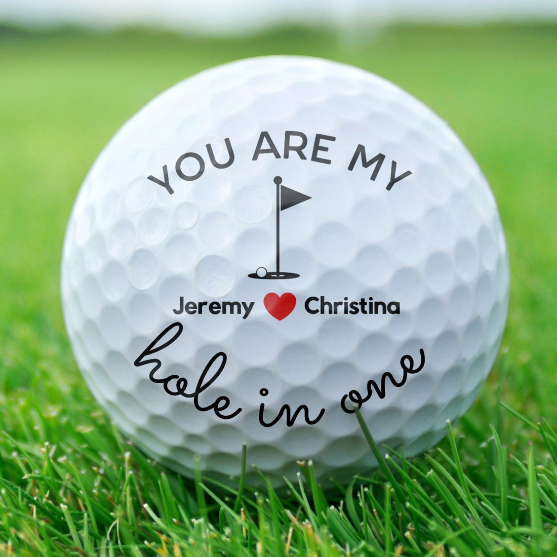 You Are My Hole In One Custom Golf Ball, Valentine's Day Gifts, Gift For Golfer