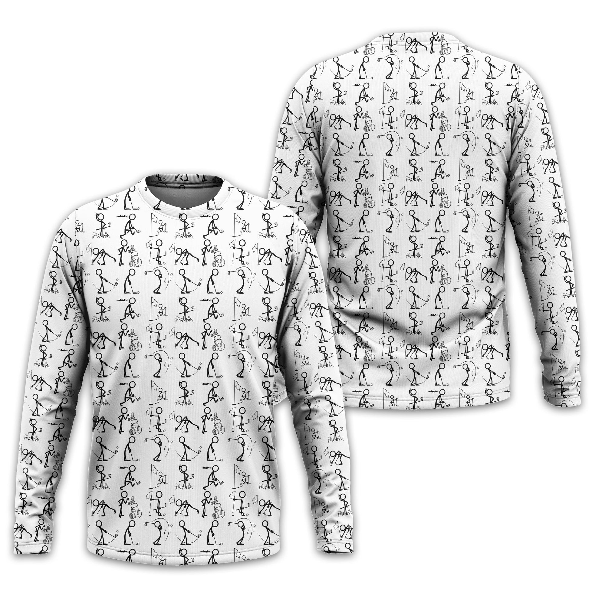 White Golf Polo Shirt, Funny Golf Shirt, Gift For Golfers