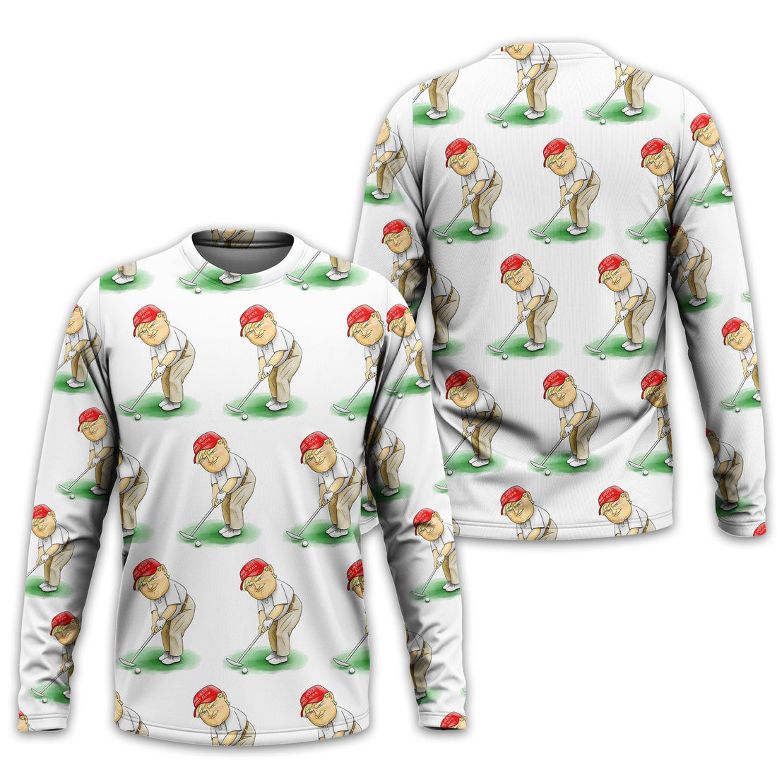 Trump Presidential Men's Golf Polo Shirt, Funny Golf Shirt, Gift For Golfers