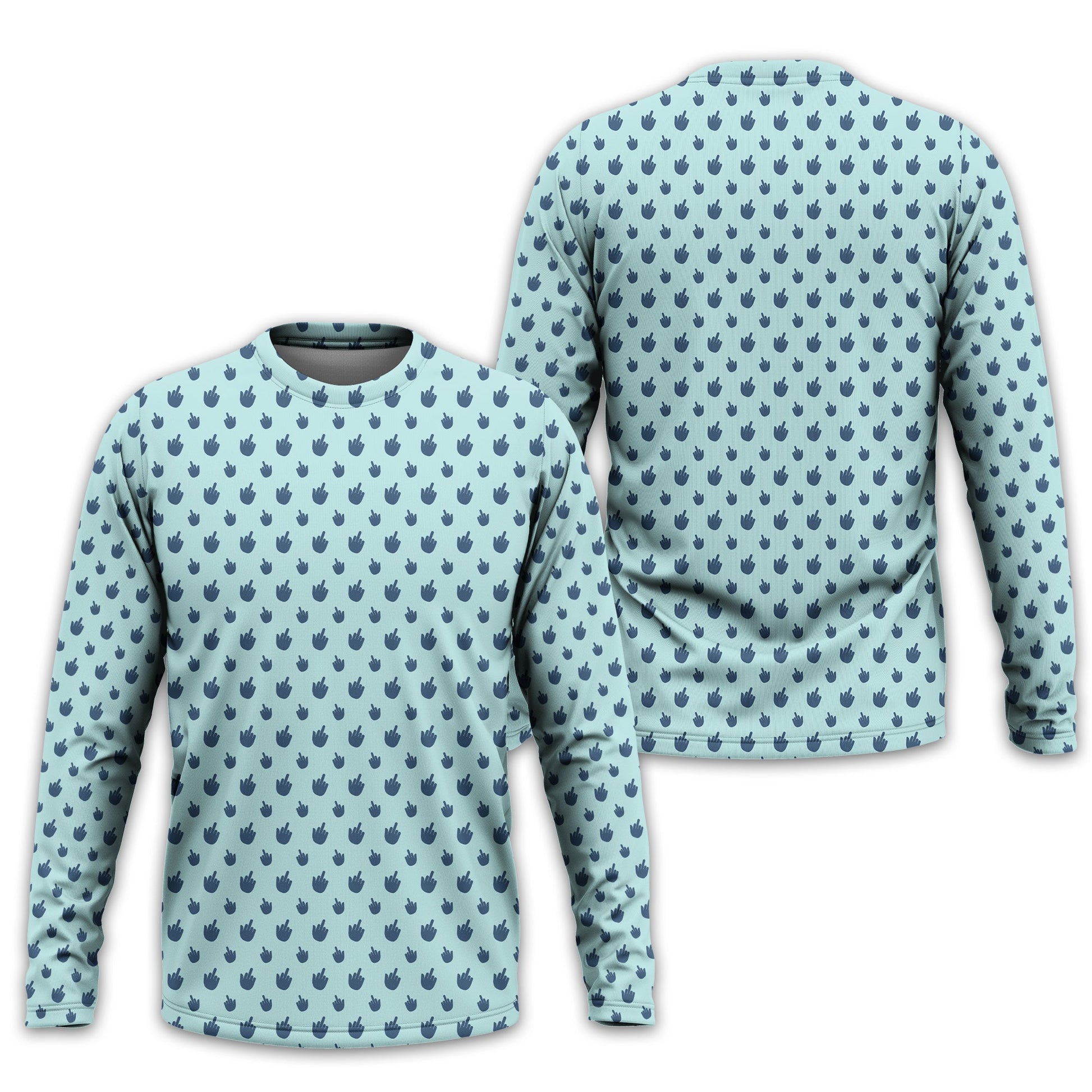 Middle Finger Funny Golf Polo Shirt, Gift For Golfers, Golf Gift For Him