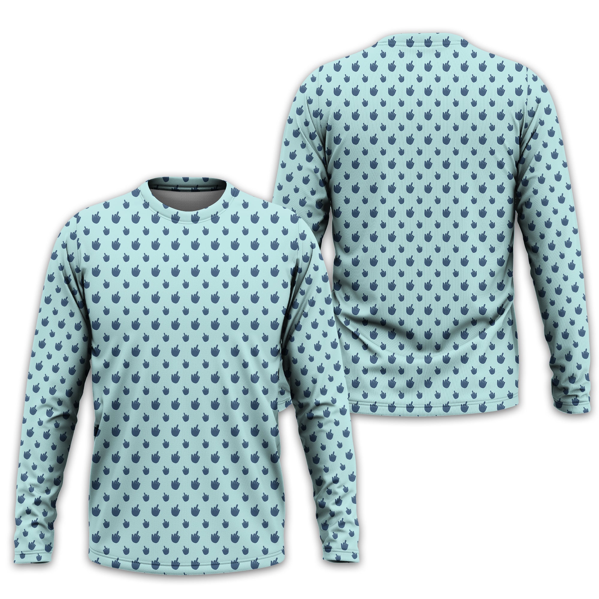 Middle Finger Funny Golf Polo Shirt, Gift For Golfers, Golf Gift For Him