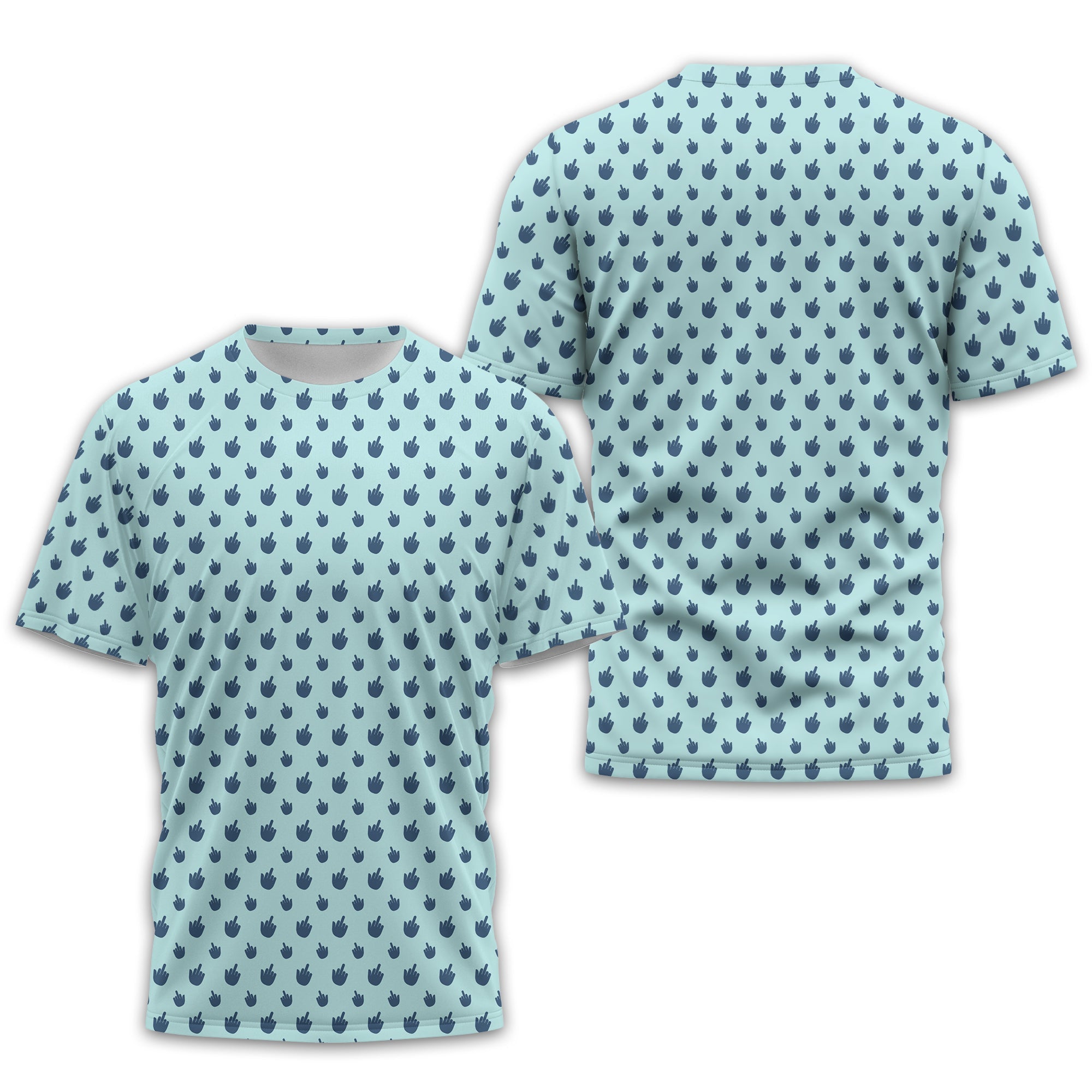 Middle Finger Funny Golf Polo Shirt, Gift For Golfers, Golf Gift For Him