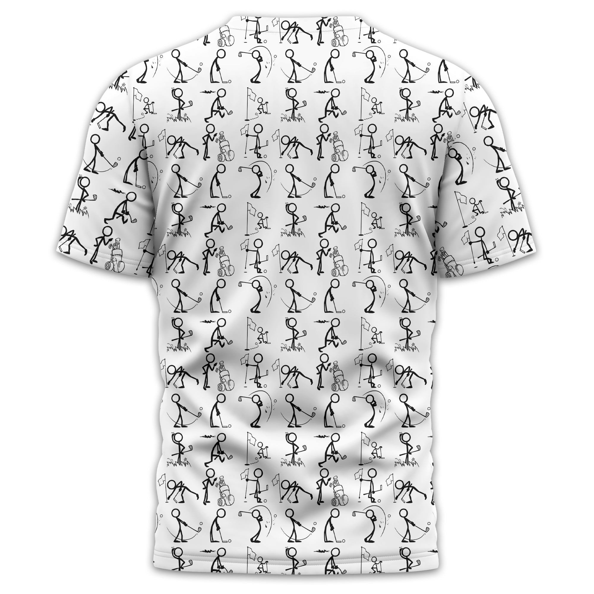 White Golf Polo Shirt, Funny Golf Shirt, Gift For Golfers