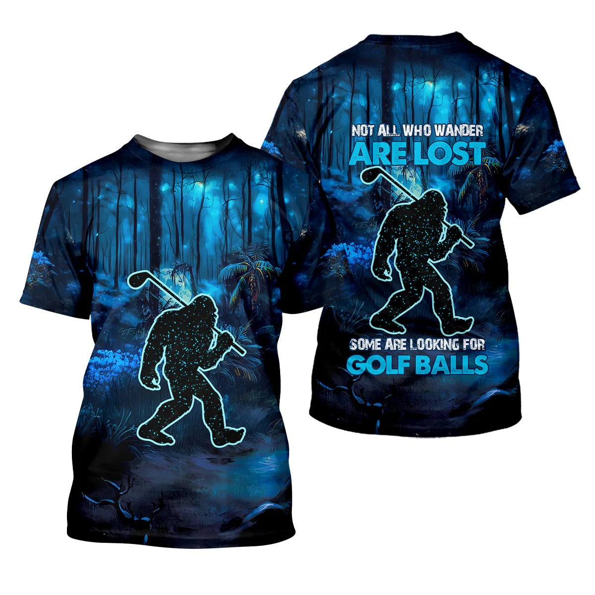 Not All Who Wander Are Lost Bigfoot Women's Golf Polo Shirt, Bigfoot Golf Shirt, Ladies Golf Shirt, Women Golf Shirt