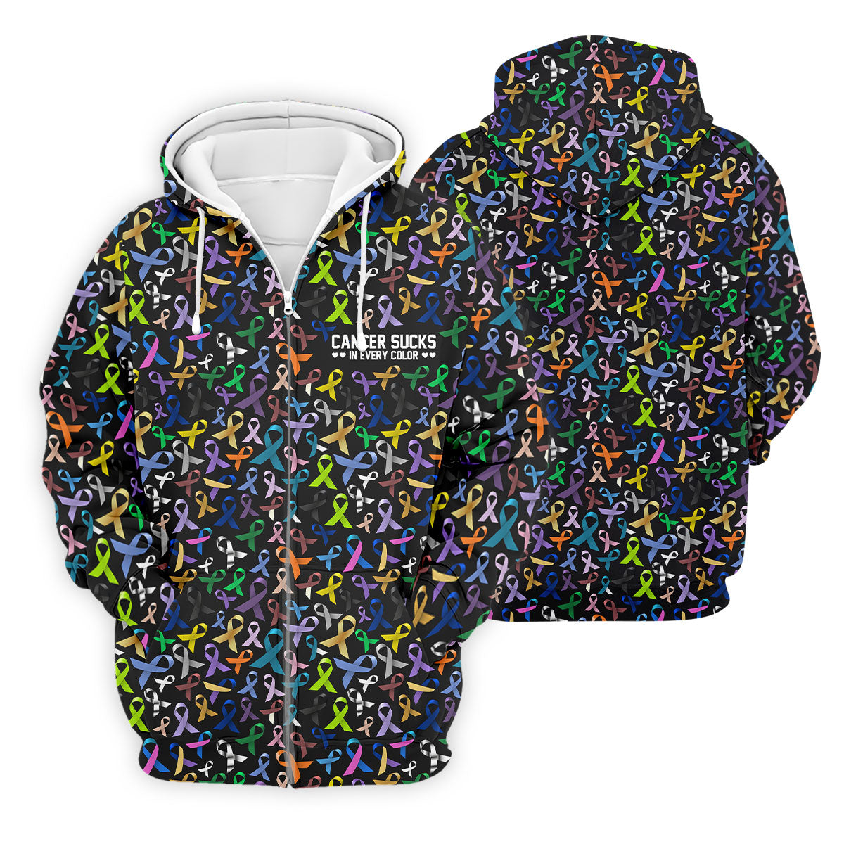 Cancer Sucks In Every Color Golf Tops For Men, Mens Golf Polo Shirts, Cancer Awareness Shirt, Cancer Survivor Shirt