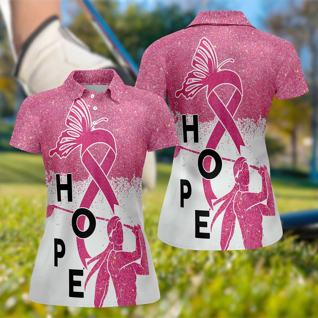 HOPE Golf Polo Shirt, Golfing Apparel, Womens Golf Gifts