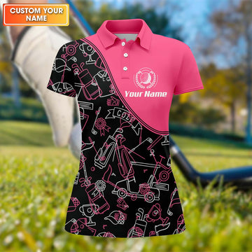 Custom Womens Golf Polo Shirt, Women's Golfing Clothes, Golfing Apparel, Womens Golf Gifts
