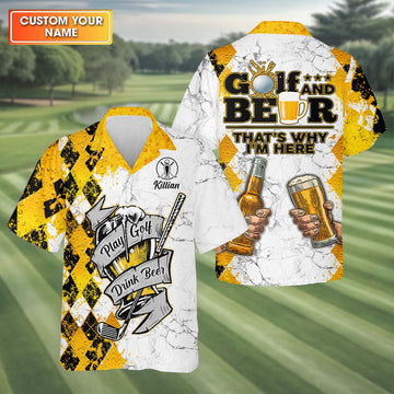 Play Golf Drink Beer Custom Golf Polo Shirt, Funny Golf Shirt, Golf Gift For Men