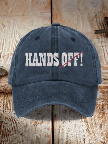 Hands Off Embroidered Baseball Cap, Funny Dad Hat, Gift For Dad
