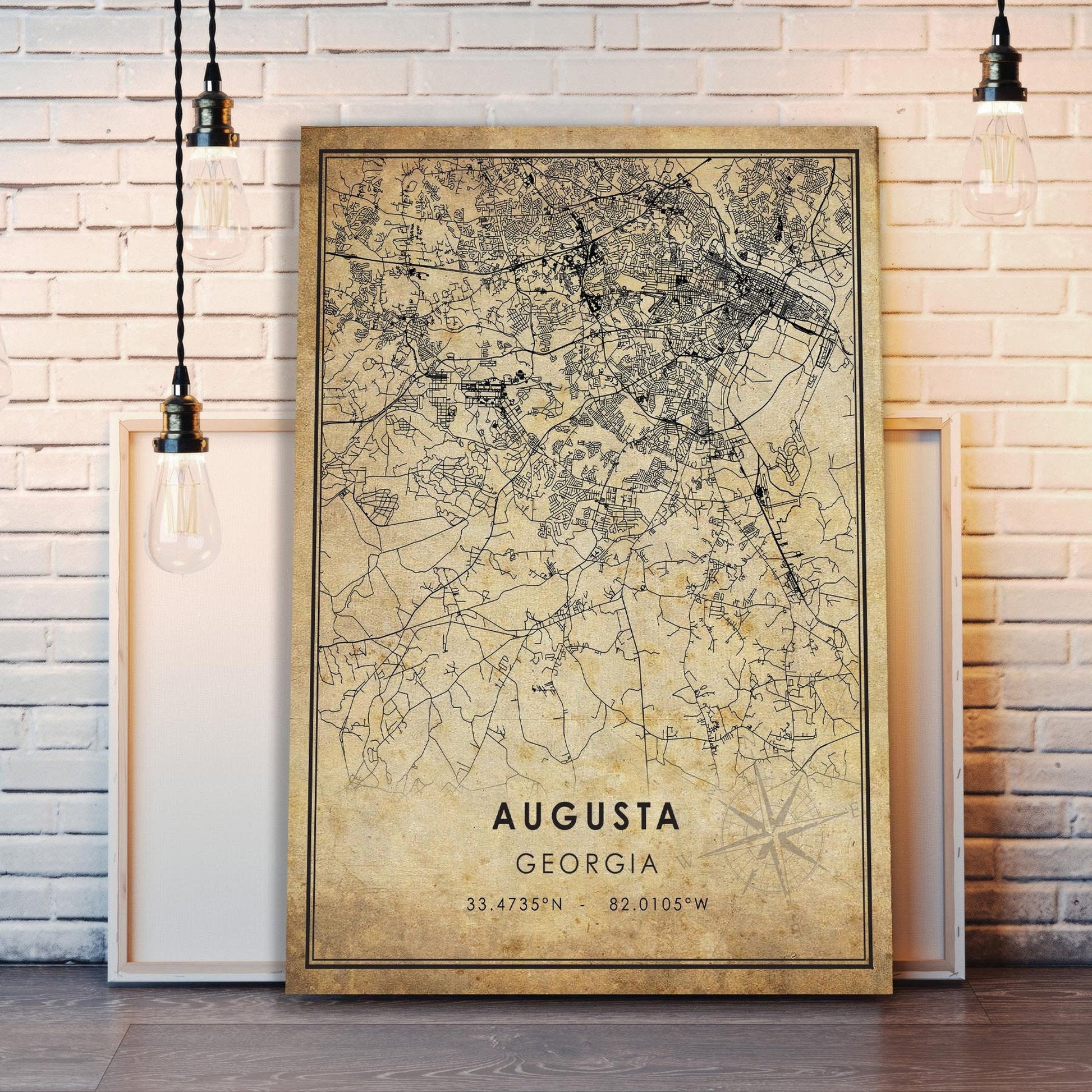 Augusta Vintage Canvas, Augusta Golf Master, Vintage Wall Art, Gifts For Golf Lovers