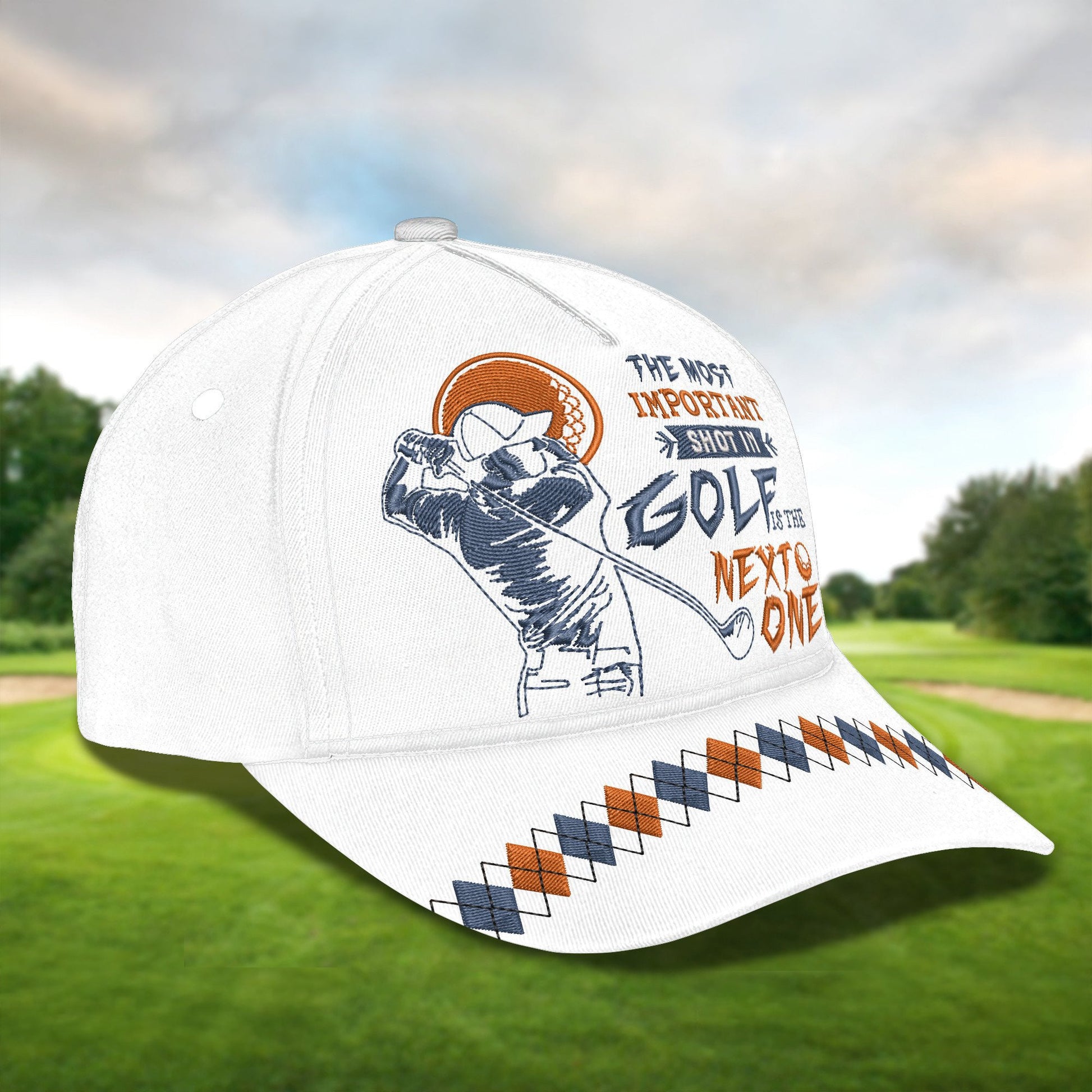 The Most Important Shot In Golf Is The Next One Golf Cap, Dad Golf Gift, Dad Cap