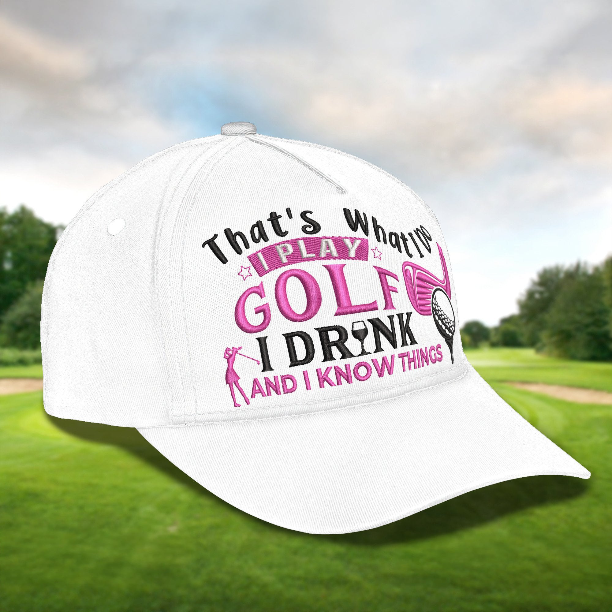 Thats What I Do Golf Cap, Ladies Golf Caps, Women Cap