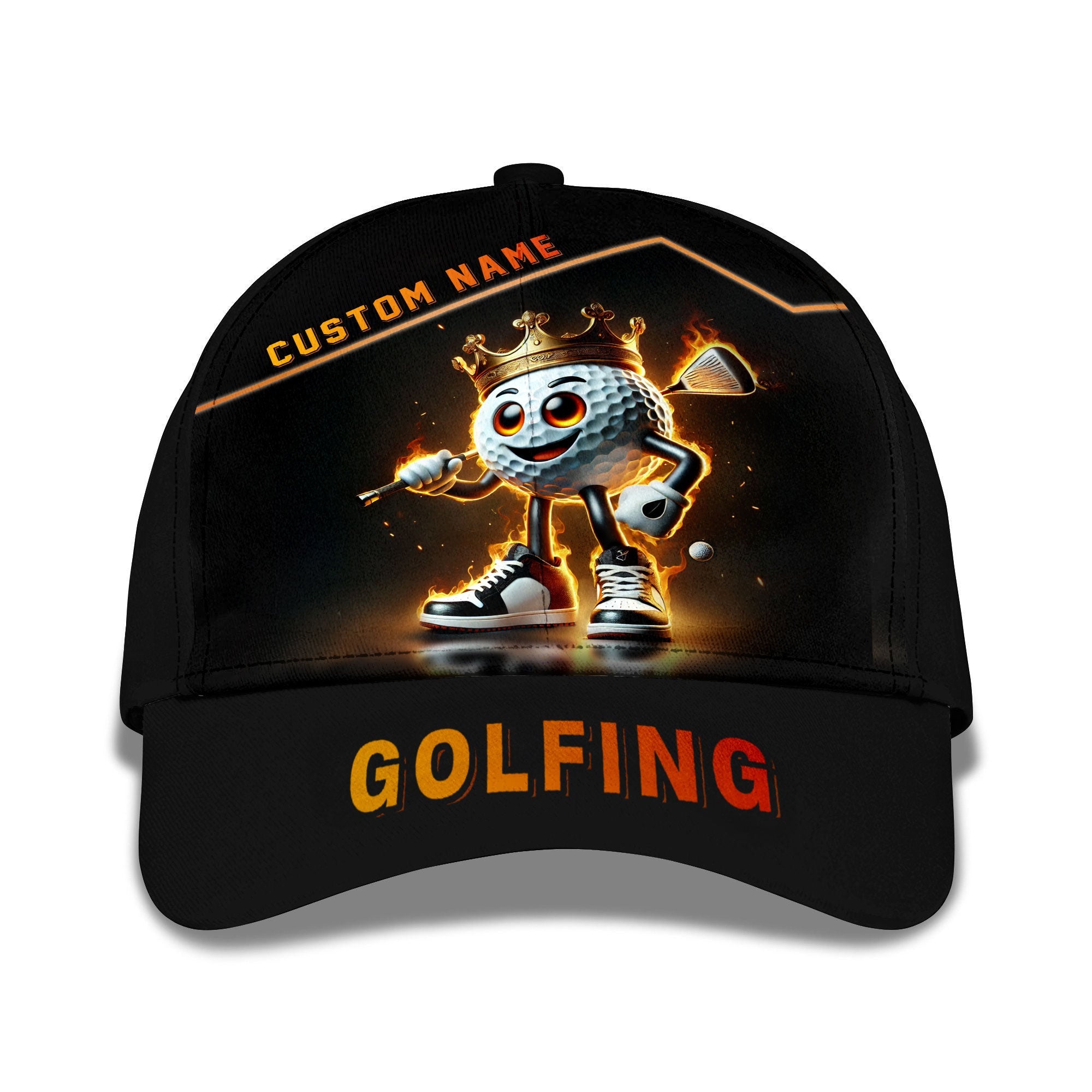 Golf King Personalized Golf Cap, Funny Golf Cap, Gift For Dad, Golf Gift For Men