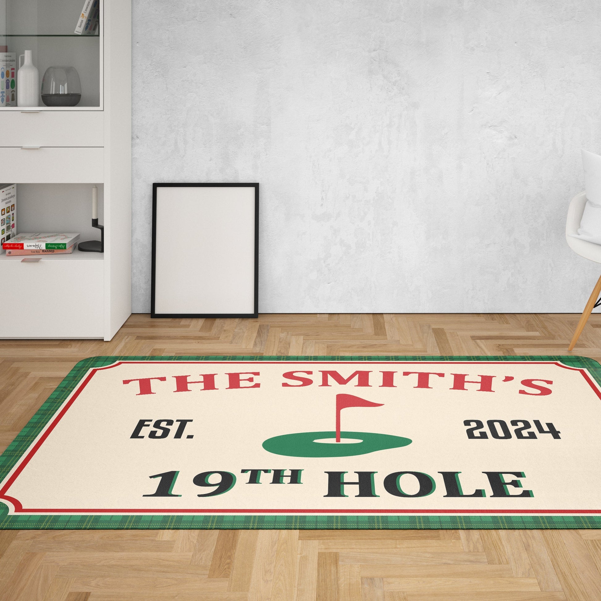 Golf 19th Hole Custom Golf Rug, Golfing Area Rug, Gift For Golfer, Home Decor