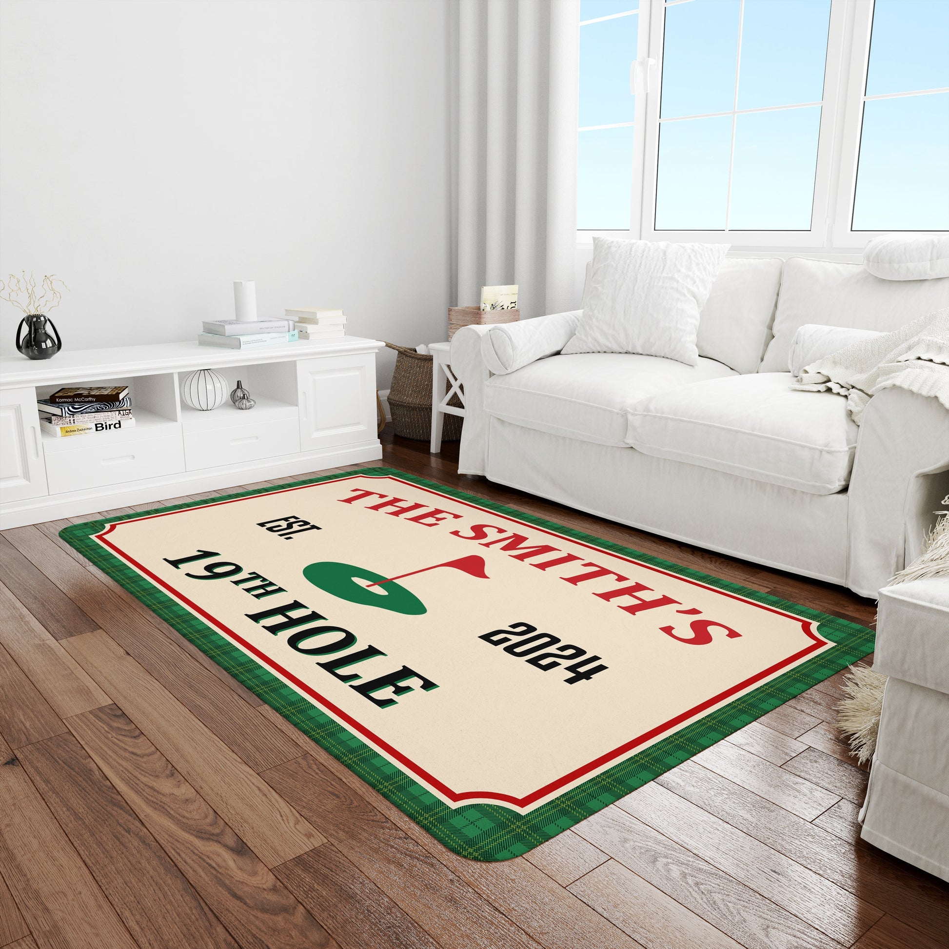 Golf 19th Hole Custom Golf Rug, Golfing Area Rug, Gift For Golfer, Home Decor