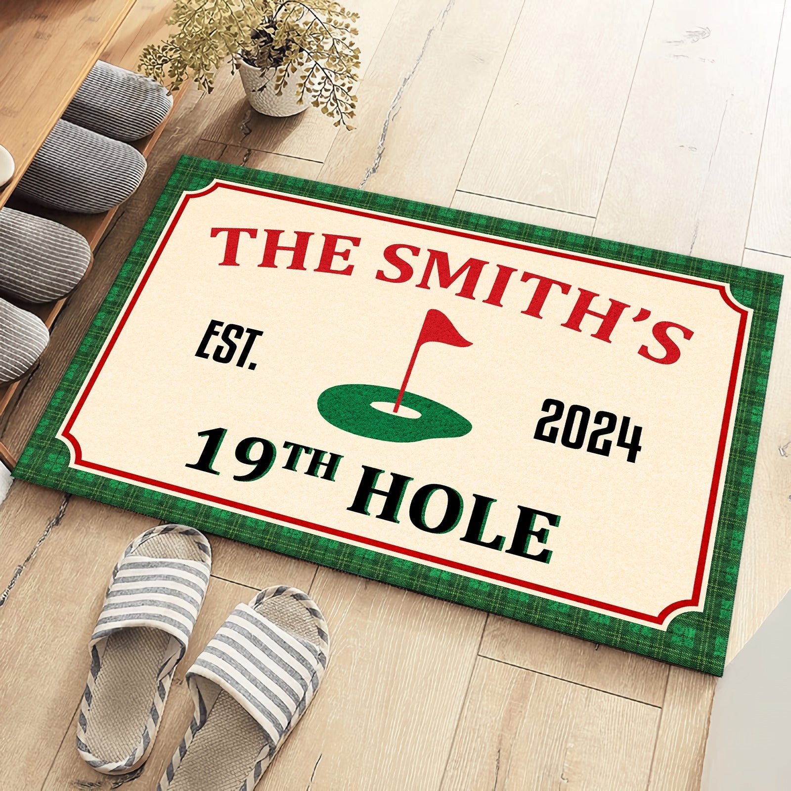 Golf 19th Hole Custom Golf Rug, Golfing Area Rug, Gift For Golfer, Home Decor