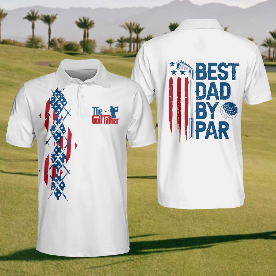 The Golf Father Mens Golf Polo Shirt, Mens Golf Shirt, Gift For Golfers
