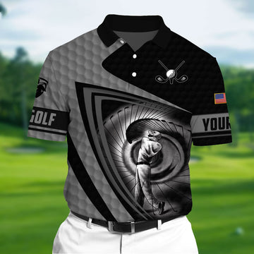 Customize Polo Golf Shirt, Golf Polos For Men, Gifts For Golf Lover