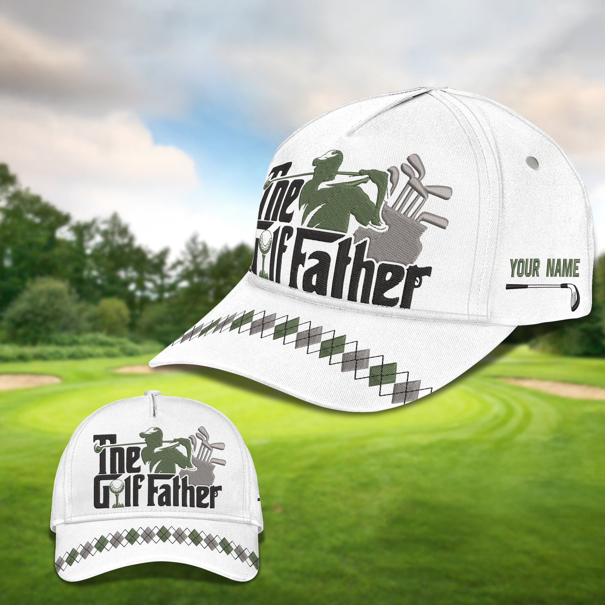 The Golf Father Golf Cap, Dad Golf Gift, Dad Cap