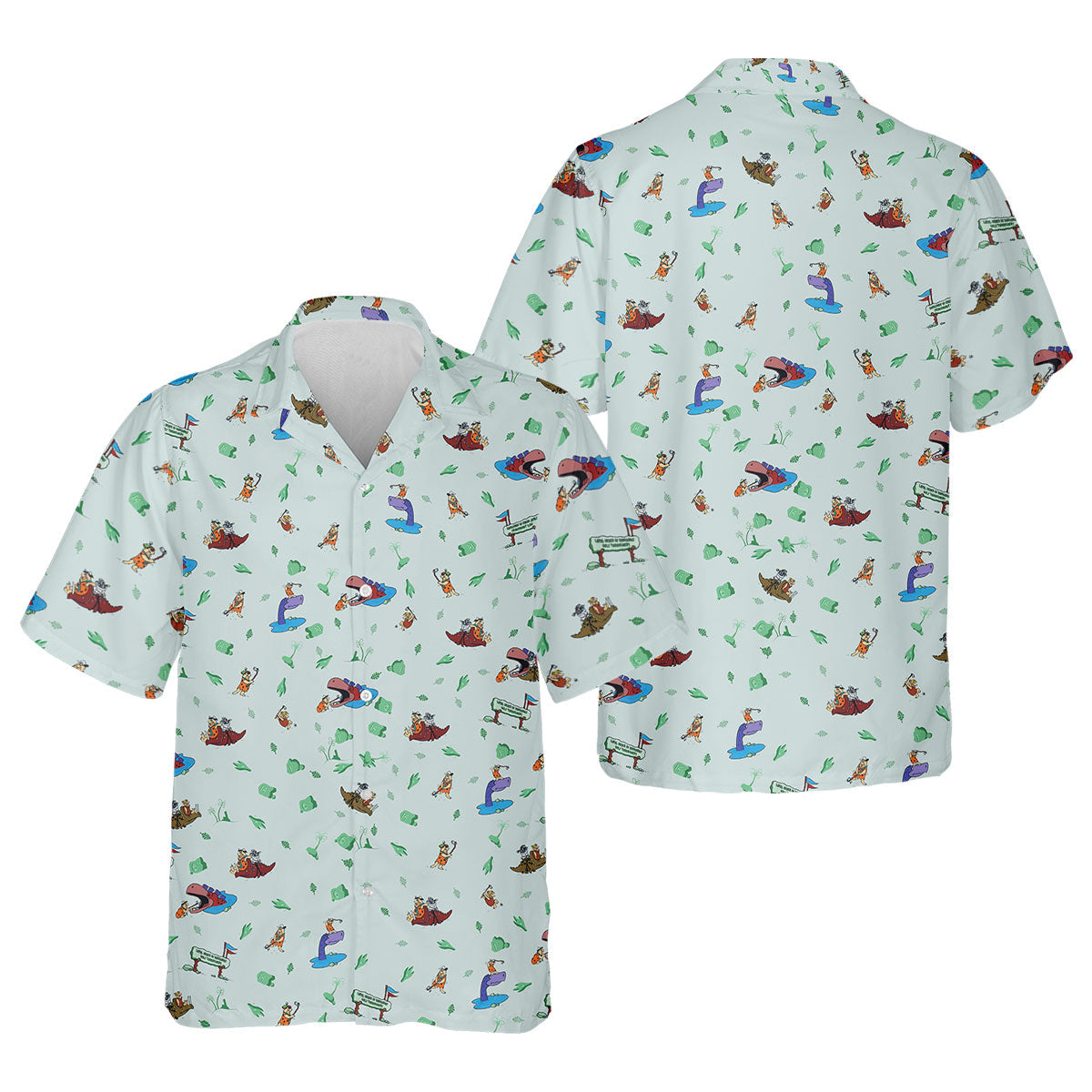 Loyal Order of Dinosaurs' Tourney Men's Golf Polo Shirt, Funny Golf Shirt, Gift For Golfers