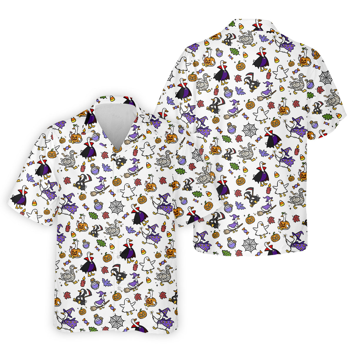 Goose Halloween Golf Shirt, Patterned Golf Polos, Mens Funny Golf Shirts, Long Sleeve Golf Shirts, Men Golf Polo