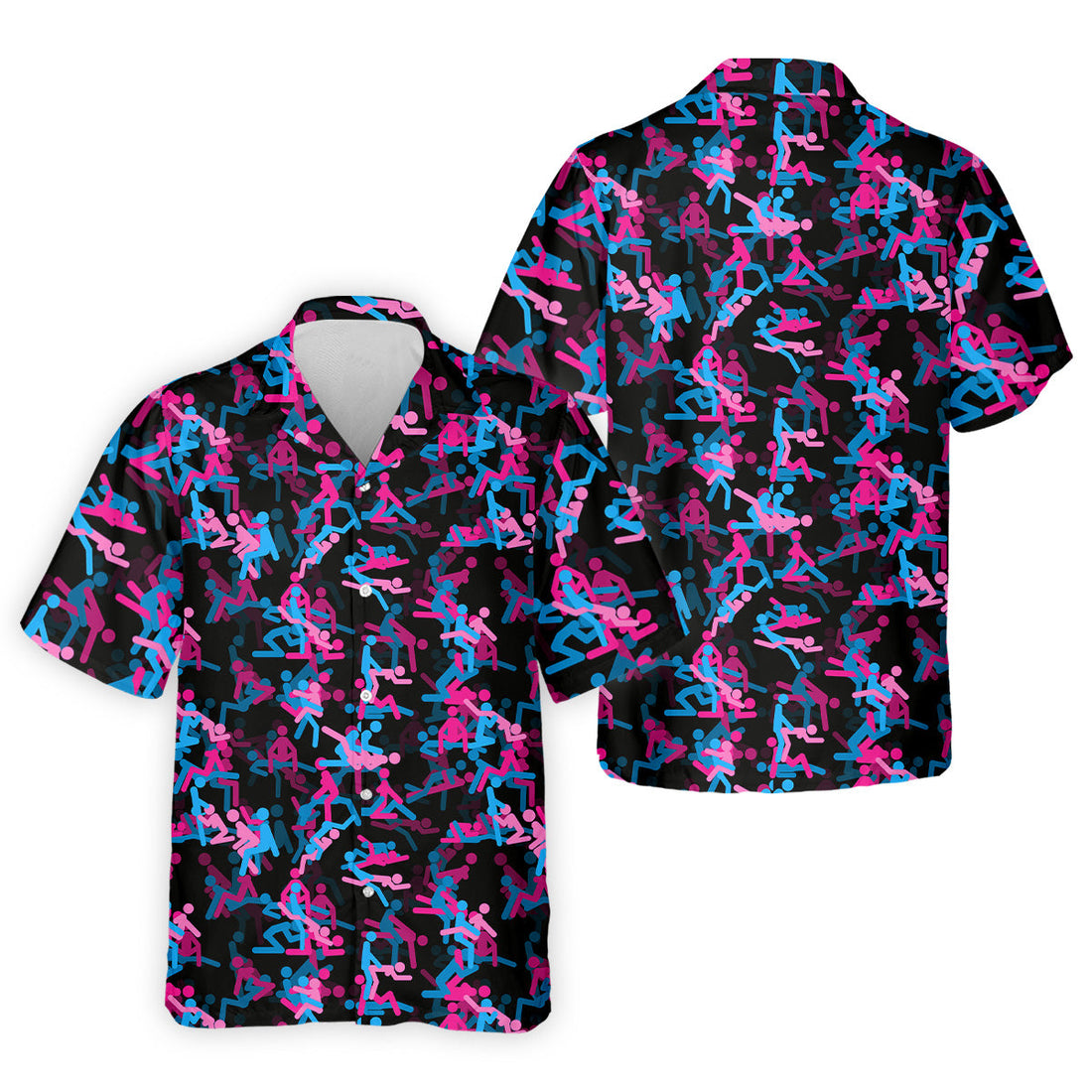 Sex Positions Stick Figure Black Mens Golf Polo Shirts, Cool Golf Gift, Golfing Apparel, Polo For Men