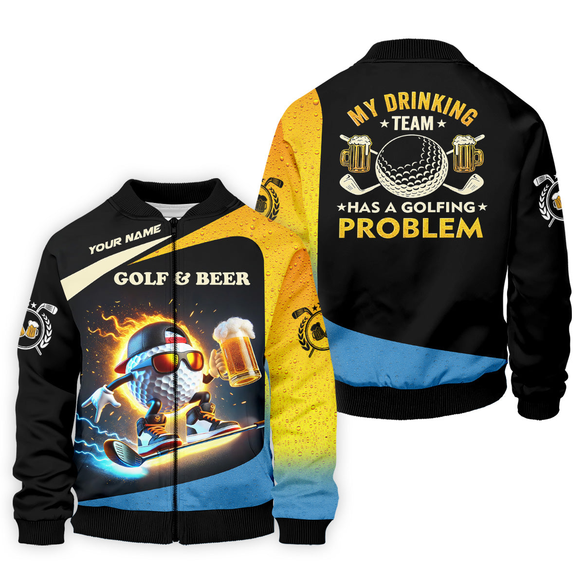 My Drinking Team Has A Golfing Problem Funny Golf Polo Shirt, Gift For Golfers, Team Golf Shirts