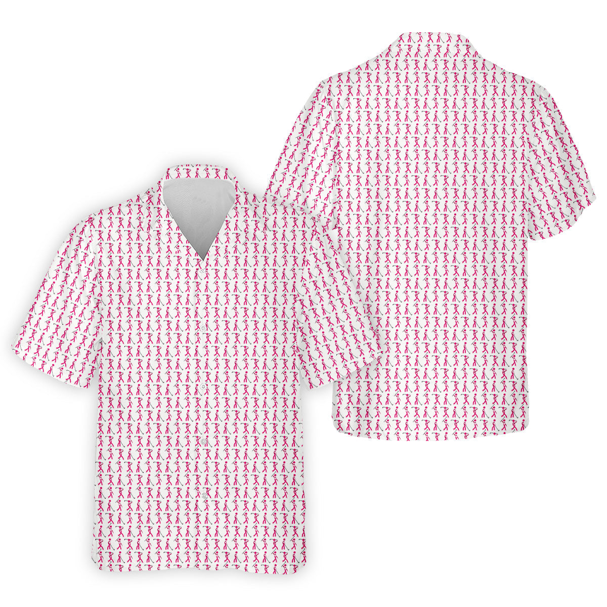 Funny Stick Breast Cancer Golf Shirt, Breast Cancer Support Shirts, Funny Men Golf Polo Shirt