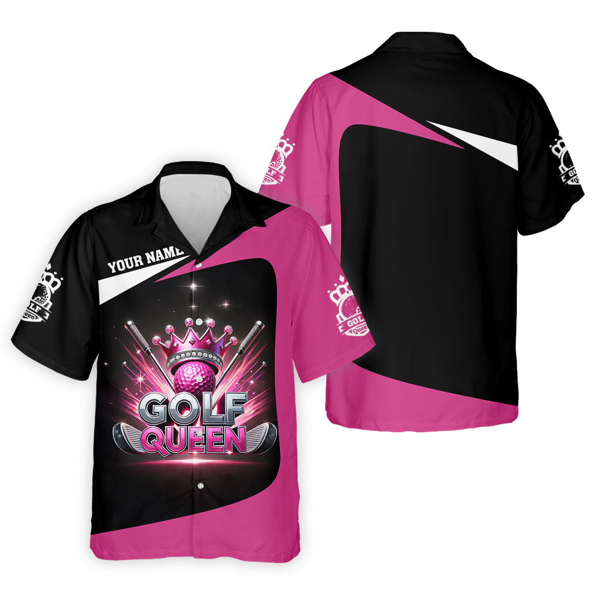 Golf Queen Custom Funny Womens Golf Polo Shirt, Ladies Golf Shirt, Mothers Day Gifts