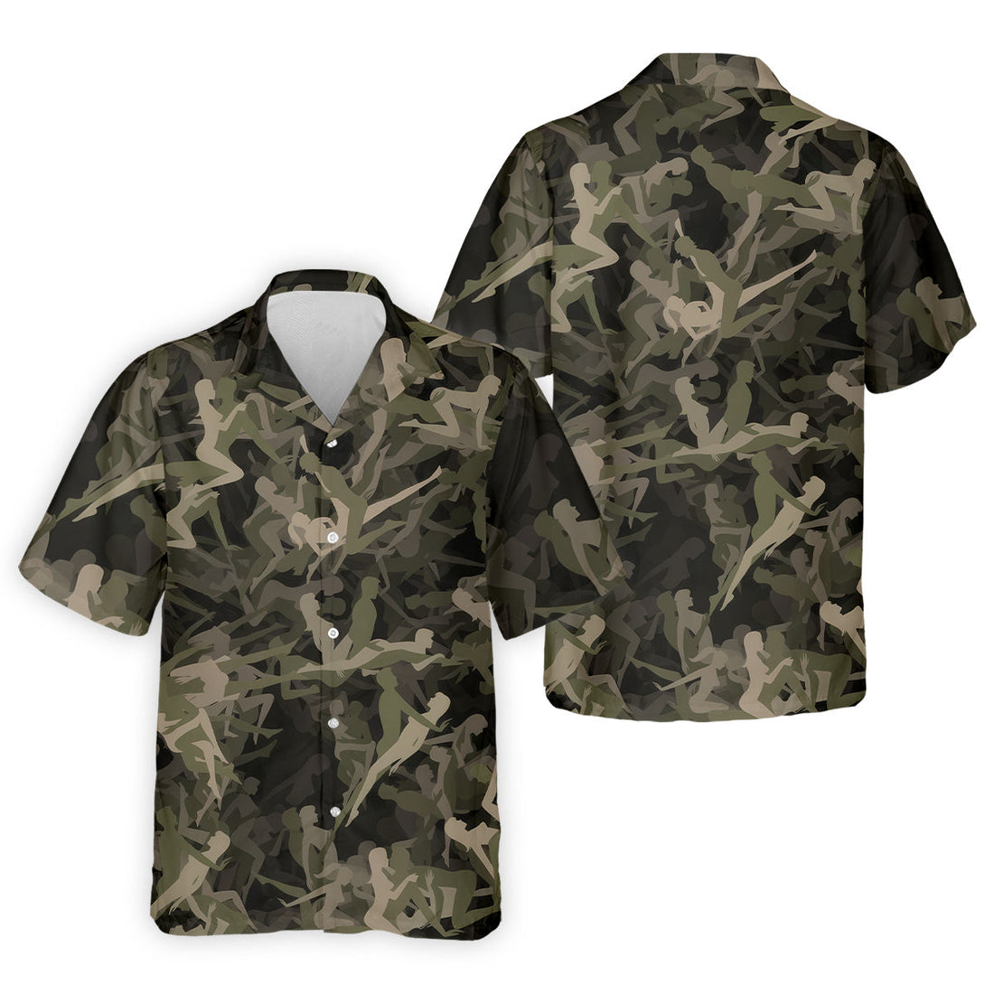 Funny Sex Positions Stick Figure Camo Golf Tops For Men, Unique Gift For Golfer, Men's Golf Polo