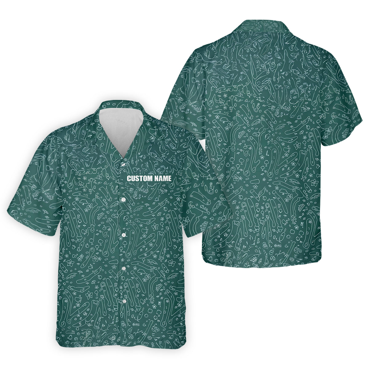 Masters Custom Funny Golf Polo Shirt, Gift for Dad, Christmas Golf Gift