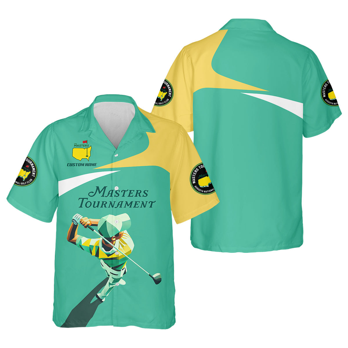 Master Tournament Custom Men's Golf Polo Shirt, Golf Gifts For Dad