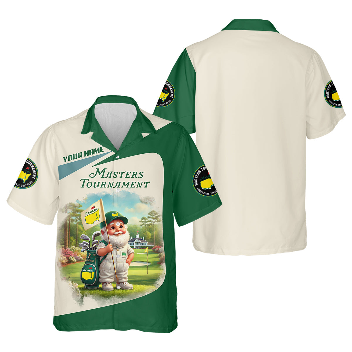 Masters Tournament Augusta Golf Custom Men's Golf Polo Shirt, Funny Gift For Golfer