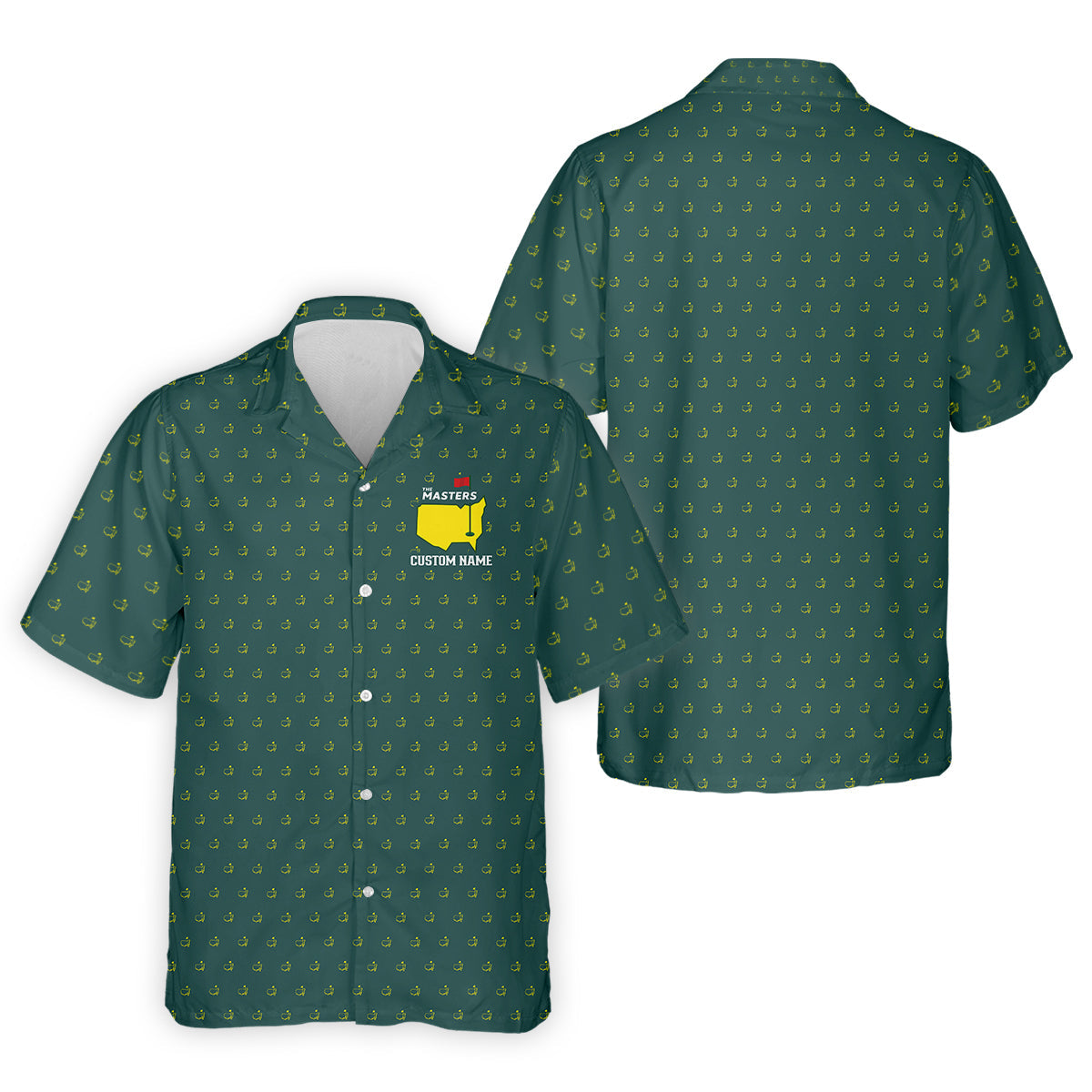 Masters Tournament Augusta Custom Funny Golf Polo Shirt, Christmas Golf Gift
